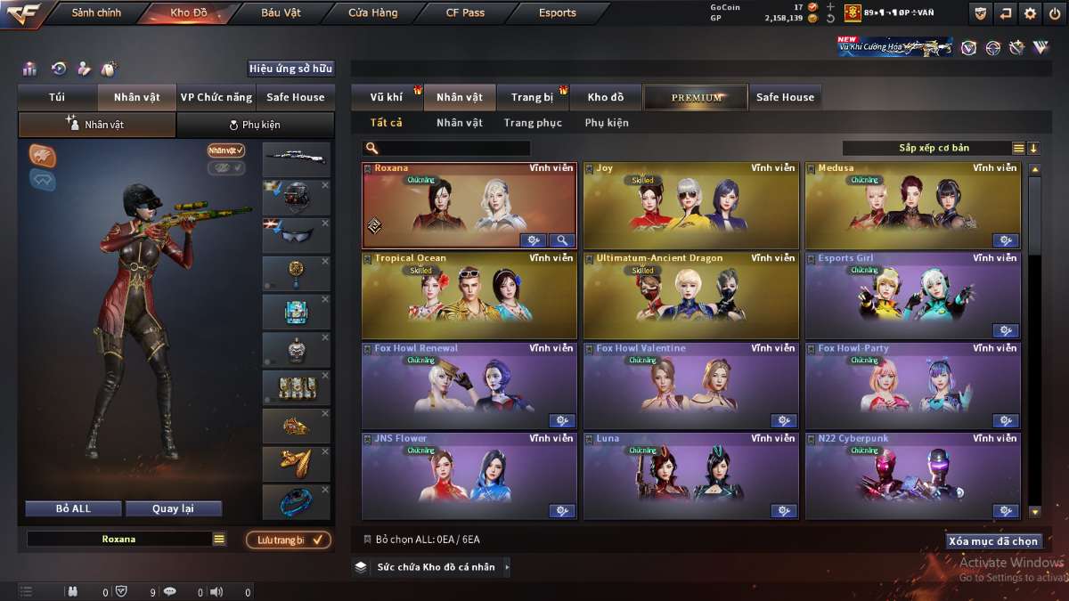 shop acc cf uy tin gia re